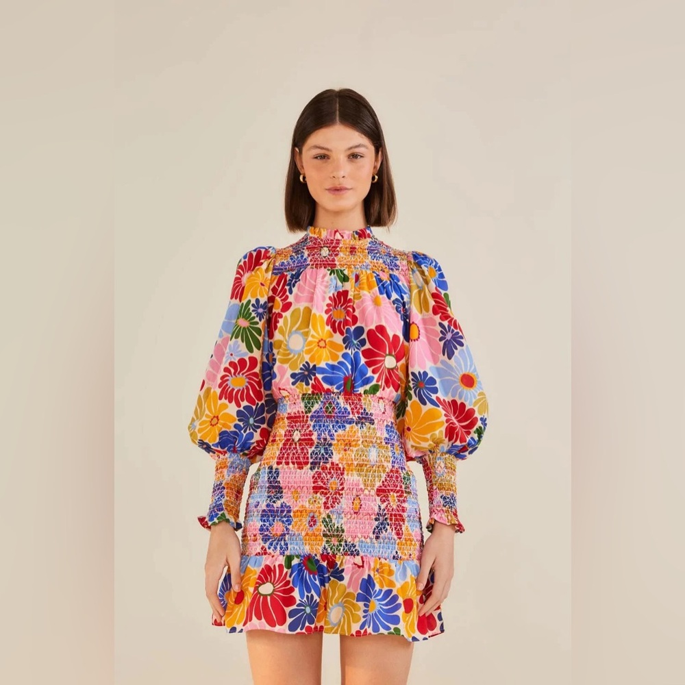 Brand new Sunny Daisies Sand Mini Dress -
Yellow - Medium